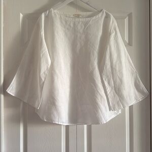 Eileen Fisher White Tunic Top